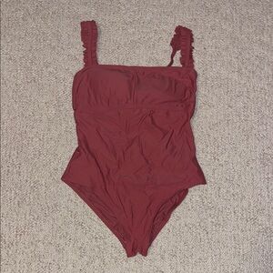 Women’s Ruffled Strap One-Piece Swimsuit